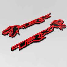 Insignia TRX 3D Emblema de insignia de guardabarros negro vs rojo 2
 3