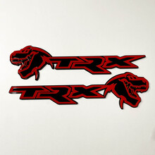 Insignia TRX 3D Emblema de insignia de guardabarros negro vs rojo 2
 9