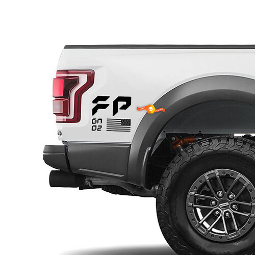 Ford Raptor FP Performance US Gen 2 - Juego de pegatinas para mesita de noche inferior
