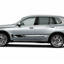 Kit de calcomanías adhesivas de rayas laterales personalizadas para BMW X5 G05 - Gráficos de vinilo de dos colores
 2