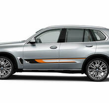 Kit de calcomanías adhesivas de rayas laterales personalizadas para BMW X5 G05 - Gráficos de vinilo de dos colores
 3