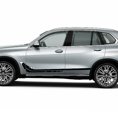Kit de calcomanías adhesivas de rayas laterales personalizadas para gráficos de vinilo BMW X5 G05
