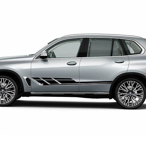 Kit de calcomanías adhesivas con rayas laterales estroboscópicas para BMW X5 G05 - Gráficos de vinilo personalizados
