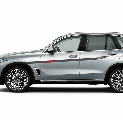Kit de calcomanías adhesivas con rayas laterales con el logotipo Accent X5 para BMW X5 G05 - Gráficos de vinilo personalizados
