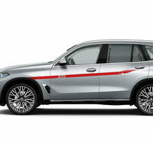 Kit de calcomanías adhesivas con rayas laterales con el logotipo Accent X5 para BMW X5 G05 - Gráficos de vinilo personalizados
 3