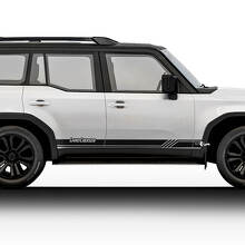 Kit de vinilos adhesivos de franjas laterales estilo vintage para puertas Toyota Land Cruiser 2024_3