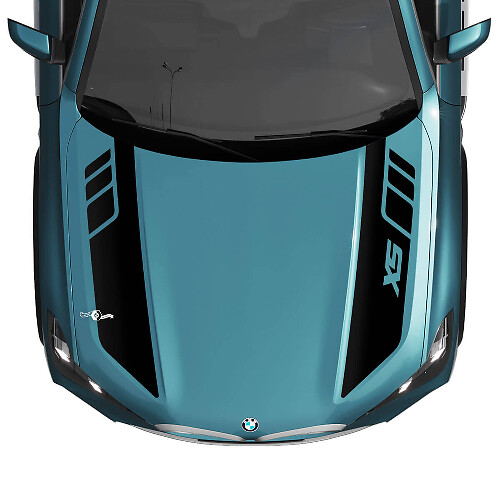 Calcomanías de franjas personalizadas para acento del capó BMW X5 G05