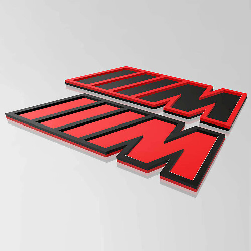 Emblema de placa de guardabarros 3D estilo M para modelos BMW