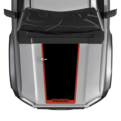 Calcomanías gráficas de vinilo para capó de Toyota Land Cruiser Prado 2024, 2 colores
