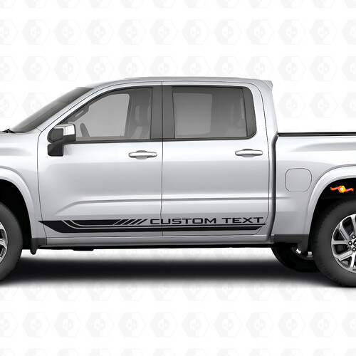 Franja de vinilo personalizada para marco de puerta y panel de estribo para Chevrolet Silverado 1500 Nueva Generación 2027_1