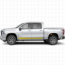 Franja de vinilo personalizada para marco de puerta y panel de estribo para Chevrolet Silverado 1500 Nueva Generación 2027_3