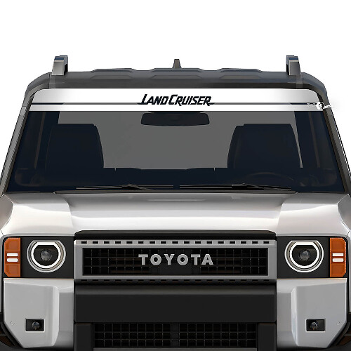 Calcomanía de vinilo con letras de marca para parabrisas Toyota Land Cruiser 2024