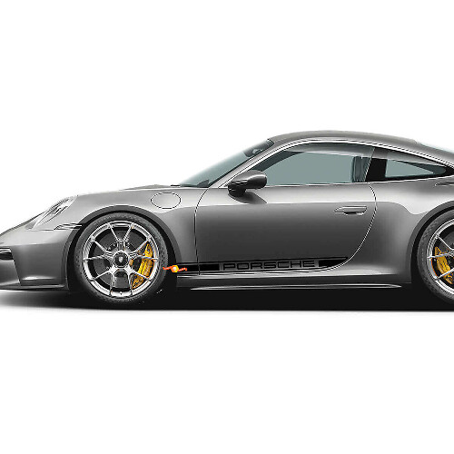 Calcomanía adhesiva de vinilo con gráficos decorativos para el lateral del Porsche 911 992 991
