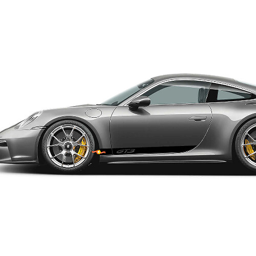 Calcomanía adhesiva lateral del logotipo Porsche 911 GT3 - Gráficos de vinilo personalizados 2
