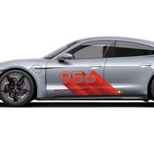 Juego de vinilos para puerta lateral número 9 para Porsche Taycan_2