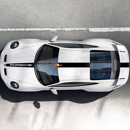 Porsche 911 GT3 Etiqueta adhesiva con el logotipo lateral - Gráficos de vinilo personalizados 2
