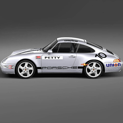 Juego de adhesivos de vinilo para carreras estilo IROC para Porsche 911