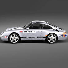 Juego de adhesivos de vinilo para carreras estilo IROC para Porsche 911_2