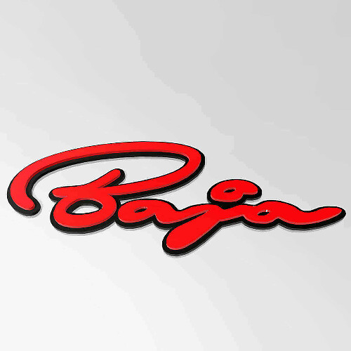 Insignia de Guardabarros 3D Baja Script para camión Musclecar