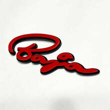 Insignia de Guardabarros 3D Baja Script para camión Musclecar_8