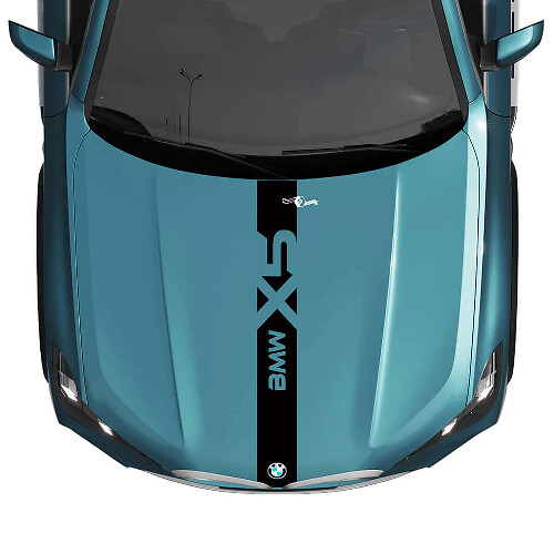 Capó Central Personalizado con Franjas Adhesivas para BMW X5 G05
