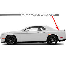 Kit de pegatinas de vinilo de franjas laterales delgadas personalizadas para Dodge Challenger SXT 2015-2024_2