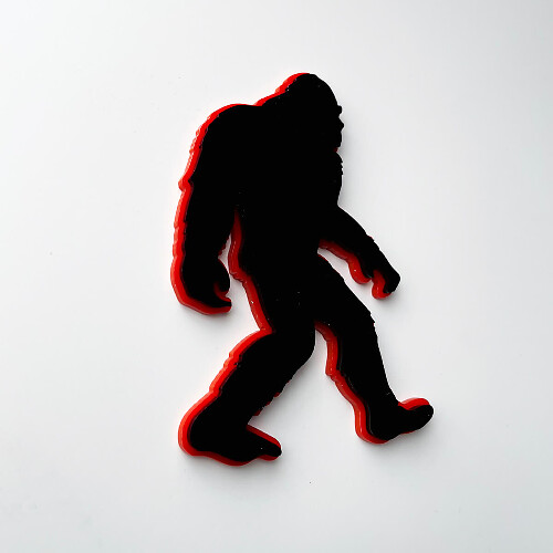 Insignia Emblema 3D Guardabarros Bigfoot Sasquatch