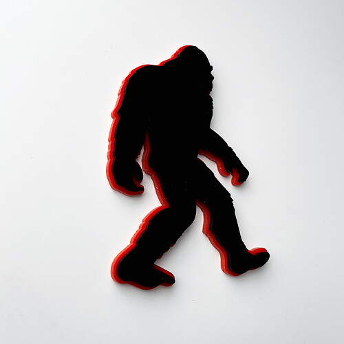 Emblema de insignias de guardabarros con insignia 3D de Yeti Sasquatch Bigfoot
