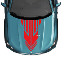 BMW X5 G05 Hood Custom Accent Stripe Calcomanía estroboscópica - Pegatinas gráficas de vinilo
 3