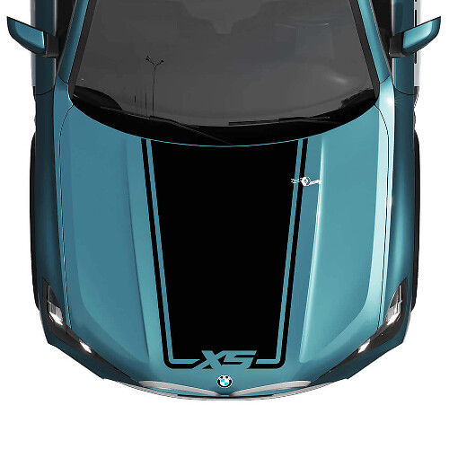 BMW X5 G05 Hood Custom Accent Stripe Calcomanía estroboscópica - Pegatinas gráficas de vinilo
