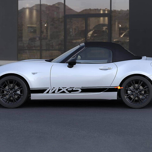 Mazda MX-5 Miata pegatina de calcomanía de rayas laterales - pegatina de vinilo personalizada
