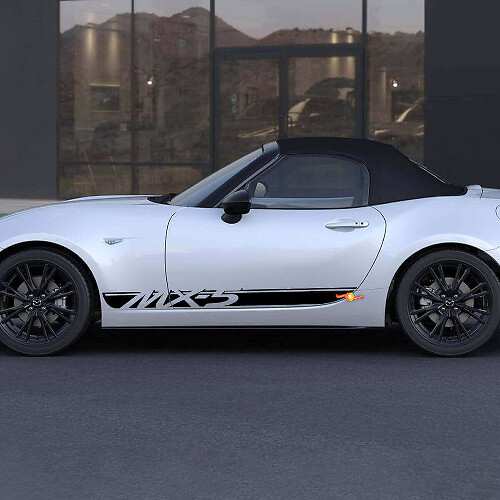 Franjas de Acento con Calcomanía de Vinilo Lateral con Logo para Mazda MX-5 Miata