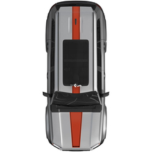 Toyota Land Cruiser Prado Hood and Roof Stripes Rally Calcomanías adhesivas - Kit gráfico de vinilo 2
 2