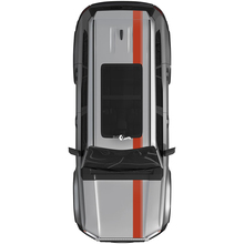 Toyota Land Cruiser Prado Hood and Roof Dual Stripes Rally Calcomanías adhesivas - Kit gráfico de vinilo
 2