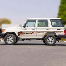 Kit de calcomanías con gráficos de franjas clásicas retro para Toyota Land Cruiser 2