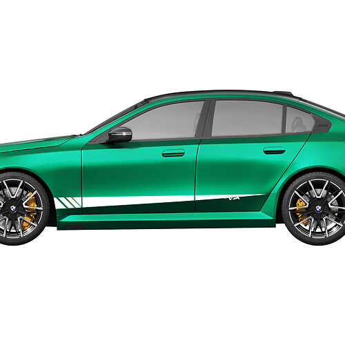 Kit de calcomanías decorativas para puertas laterales para BMW Serie 5 G60 M5 G90 - Pegatinas de vinilo SupDec Graphix
