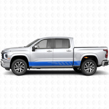 Franjas de vinilo escalonadas para puertas y paneles laterales para Chevrolet Silverado 1500 Próxima Generación 2027_5
