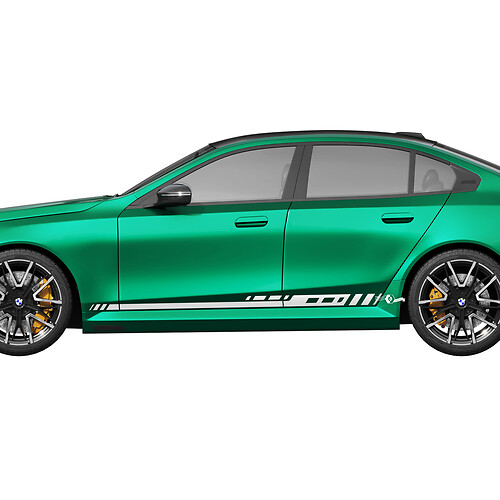 Kit de pegatinas Racing con rayas laterales para BMW Serie 5 G60 M5 G90 - SupDec Graphix Vinilos Adhesivos
