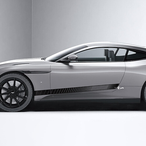 Side Aston Martin DB11 Honeycomb Puertas laterales Vinilo Calcomanías Pegatinas 2
