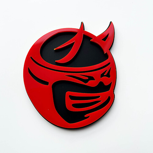 Insignia 3D personalizada, emblema de insignias de guardabarros con logotipo de Dodge Charger Challenger, Drag Bee Demon
