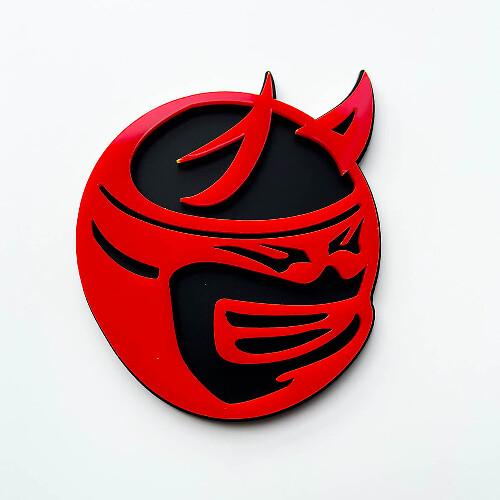 Insignia 3D personalizada, emblema de insignias de guardabarros con logotipo de Dodge Charger Challenger, Drag Bee Demon
