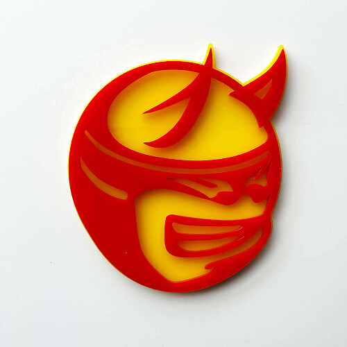 Insignia personalizada 3D Drag Bee Demon Dodge Charger Challenger Emblemas de guardabarros 2