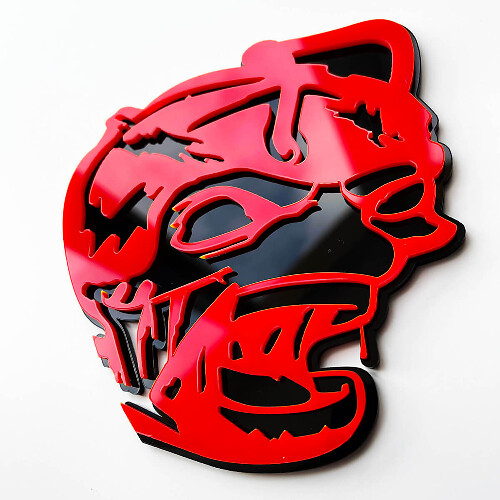 Insignia Emblema 3D Guardabarros Zombie Super Bee