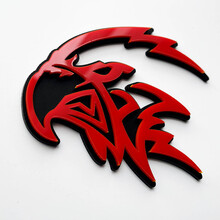 Insignia personalizada 3D Trackhawk Hellhawk - Emblema de guardabarros para Jeep Trackhawk
 3