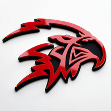Insignia personalizada 3D Trackhawk Hellhawk - Emblema de guardabarros para Jeep Trackhawk
 4