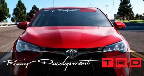 Toyota Racing Development TRD Motorsport Banner Strip Car Windshield Vinyl Sticker Decal