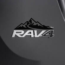 Montañas Sobre Adhesivo de Espejo Trasero 2 Para Emblema Toyota Rav4 3
