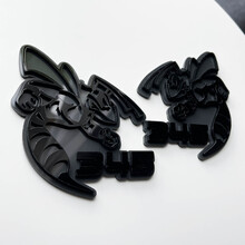 Insignia 3D Hornet Bee 345 - Emblema de insignias de guardabarros personalizadas para automóviles y camiones
 2