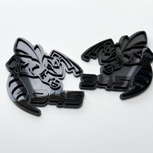 Insignia 3D Hornet Bee 345 - Emblema de insignias de guardabarros personalizadas para automóviles y camiones
 3