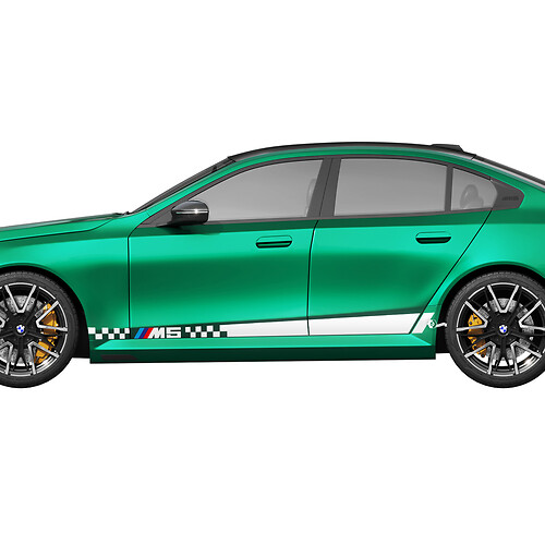 Kit de Adhesivos Racing Rayas a Cuadros para BMW Serie 5 G60 M5 G90 - SupDec Graphix Vinilos Adhesivos
